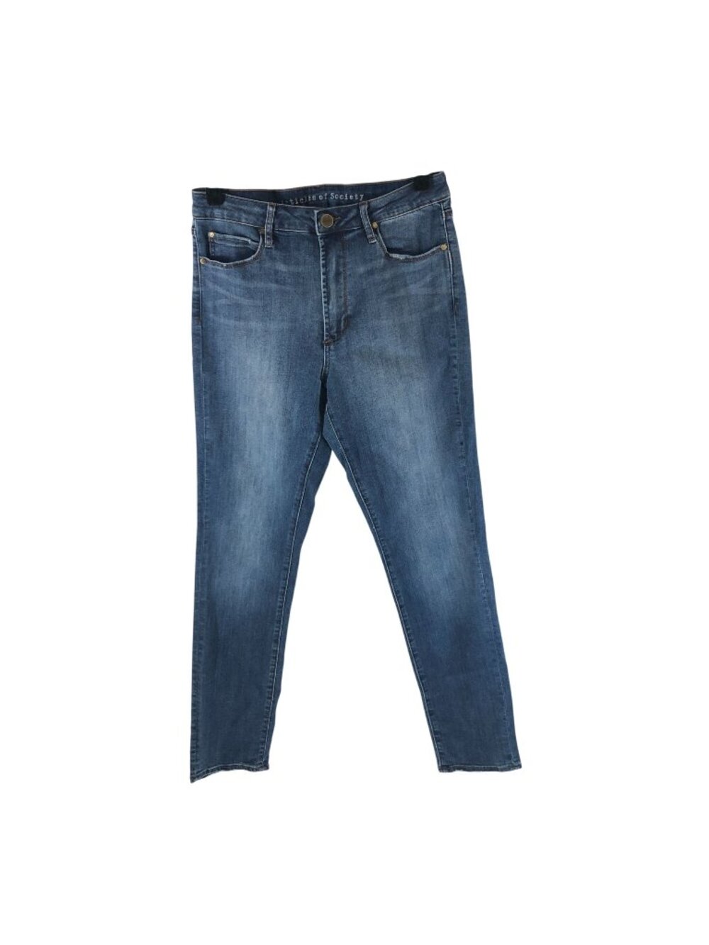 Articles Of Society Womens Skinny Jeans Size 28 Mid-Rise Stretch Denim Blue
